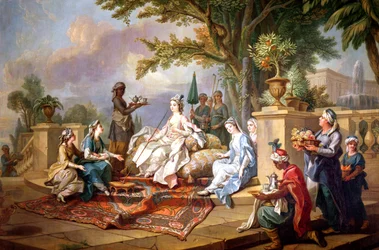 La sultana servita dai suoi eunuchi